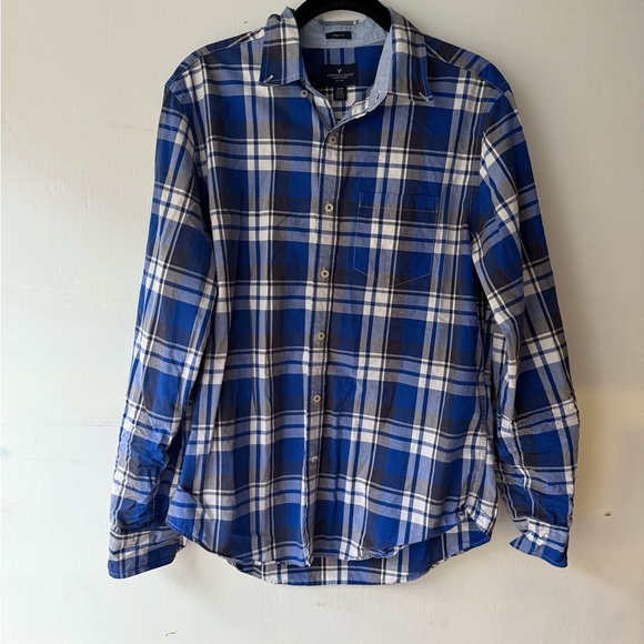 American Eagle Plaid Button Down - Picture 1 of 4